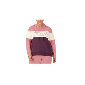 Fila Timeless Logo Colorblocked Hoodie Multi Plus Size 2X